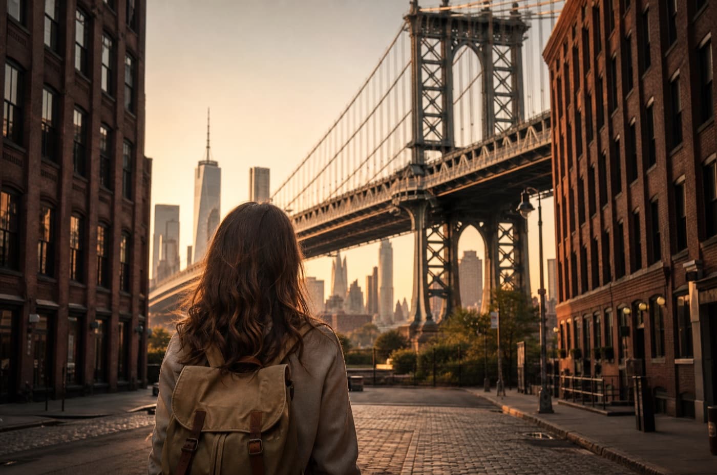Il ponte di Manhattan visto da DUMBO, Brooklyn