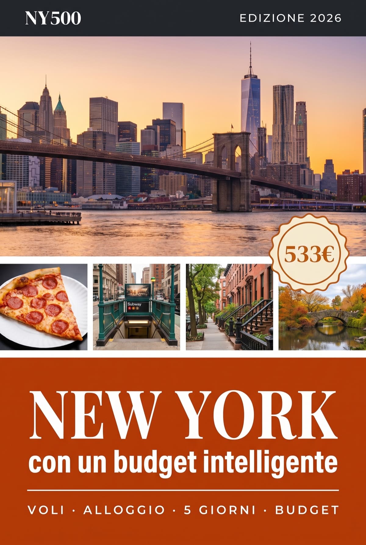 Copertina della guida NY500, 66 pagine, edizione 2026